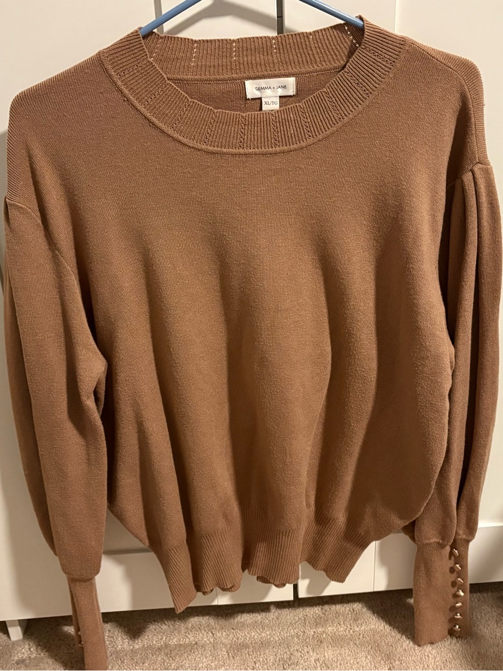 Casual Crewneck Sweater in Warm Brown by Madewell